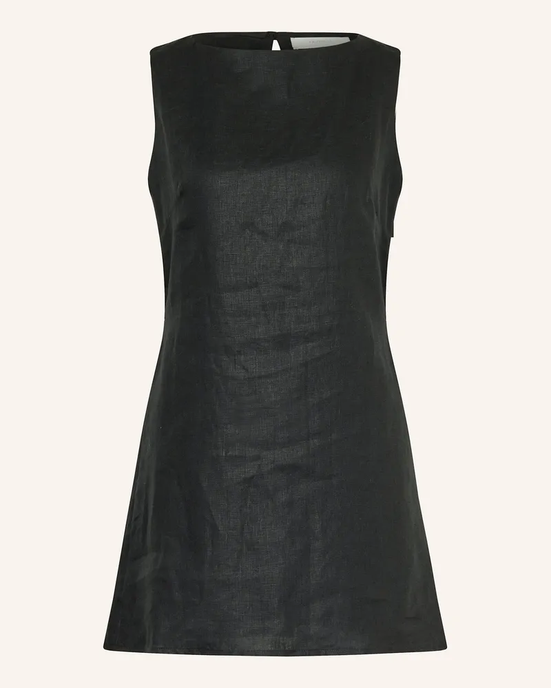 Faithfull The Brand Leinenkleid Kelly schwarz Schwarz