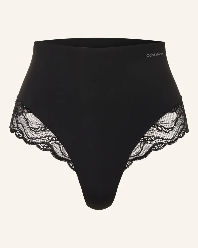 Calvin Klein Shape-String SENSUAL STRETCH LACE Schwarz