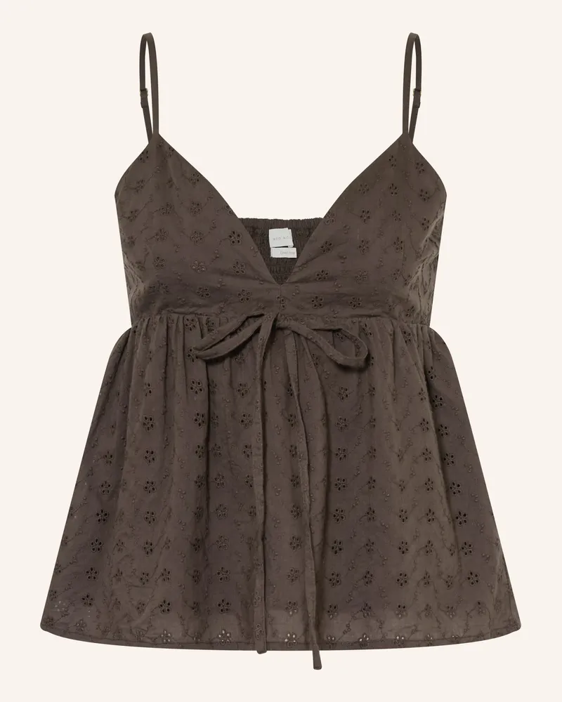Neo Noir Top Kenine braun Dunkelbraun
