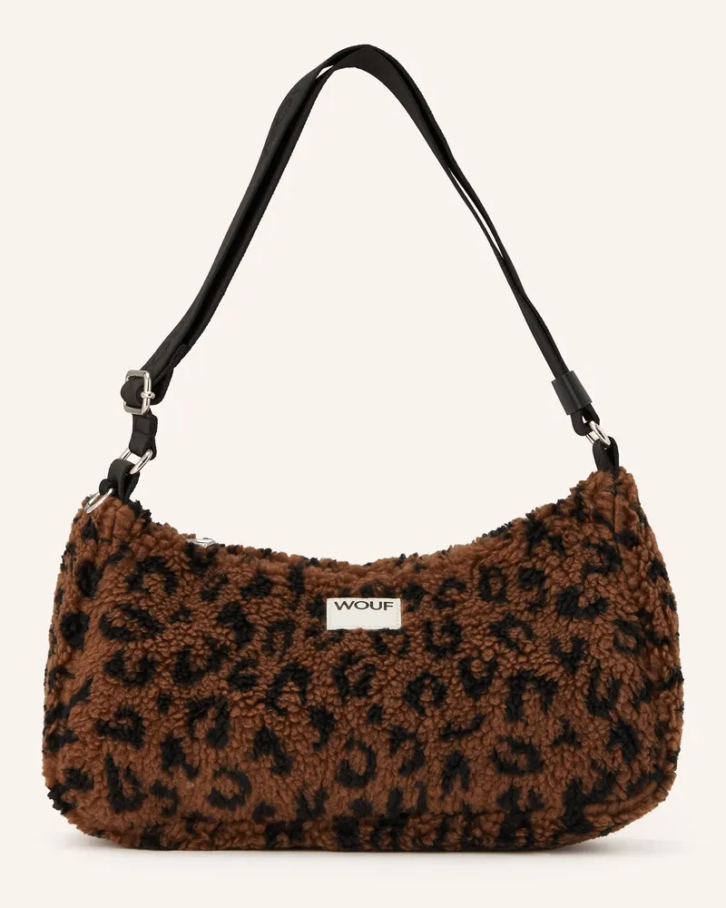 WOUF Schultertasche SIMONA Braun