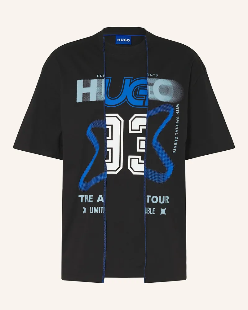 HUGO BOSS T-Shirt NESITIS Schwarz