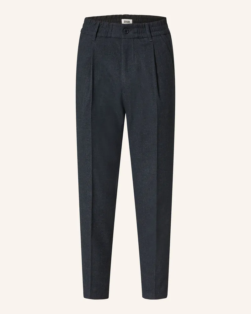 Drykorn Flanellhose CHASY im Jogging-Stil Extra Slim Fit Dunkelblau