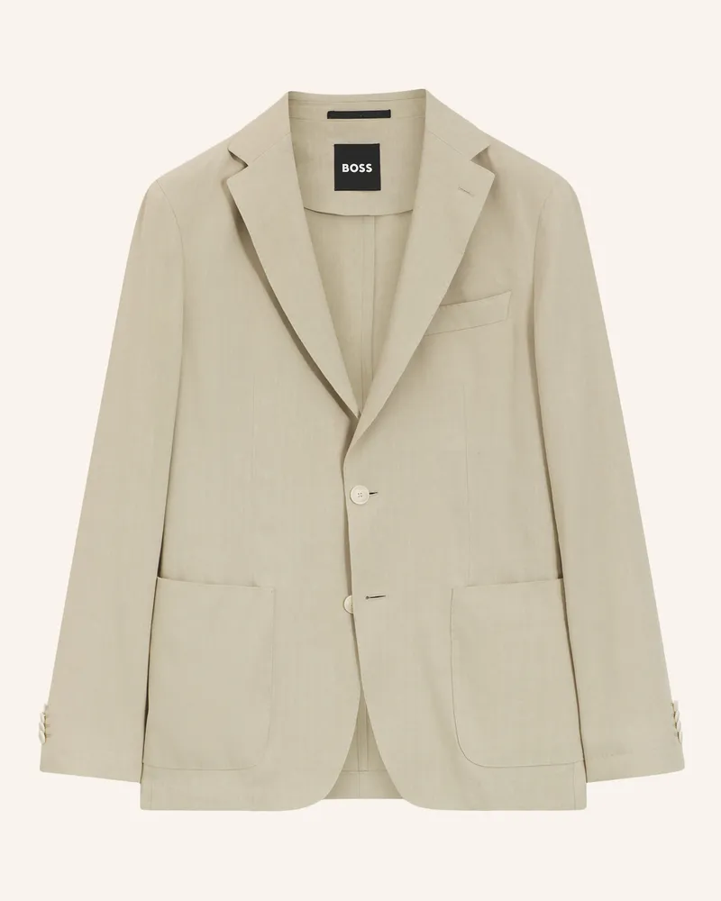 HUGO BOSS Blazer P-HANRY-WG-262 Slim Fit Beige