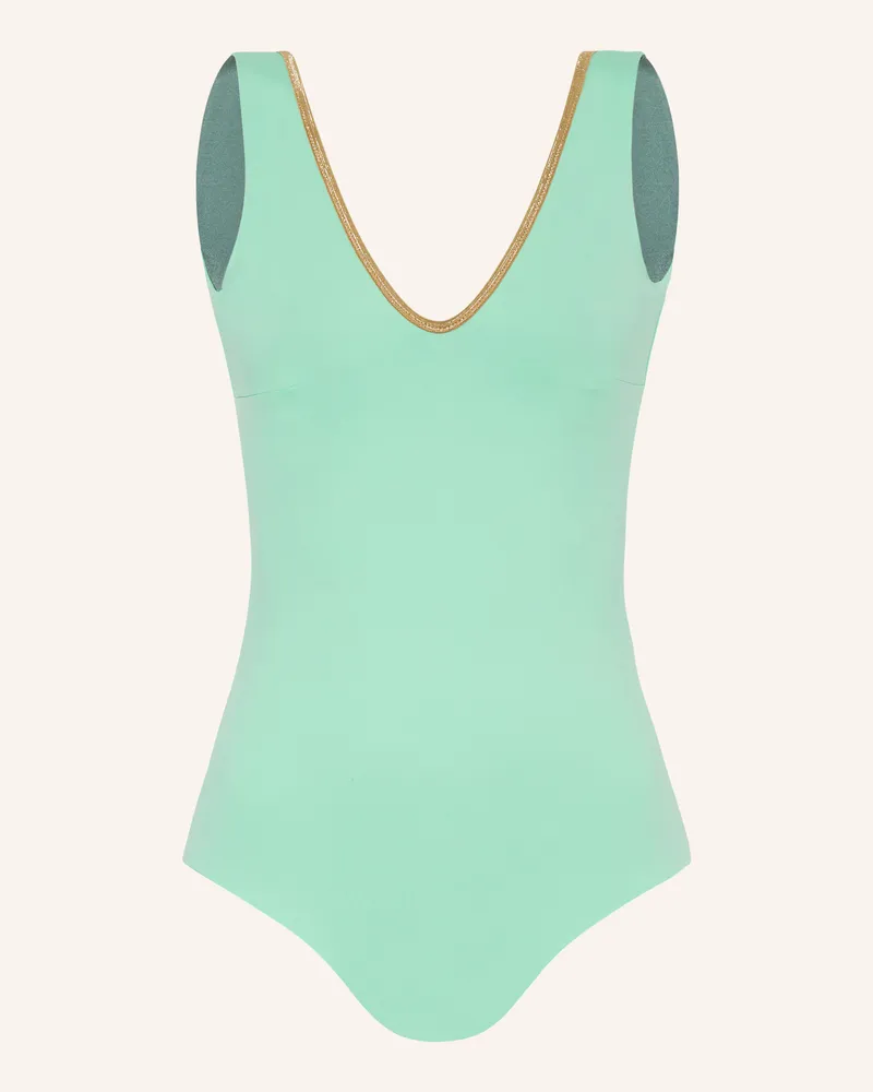 MYMARINI Badeanzug SHINE zum Wenden mit UV-Schutz 50 Mint