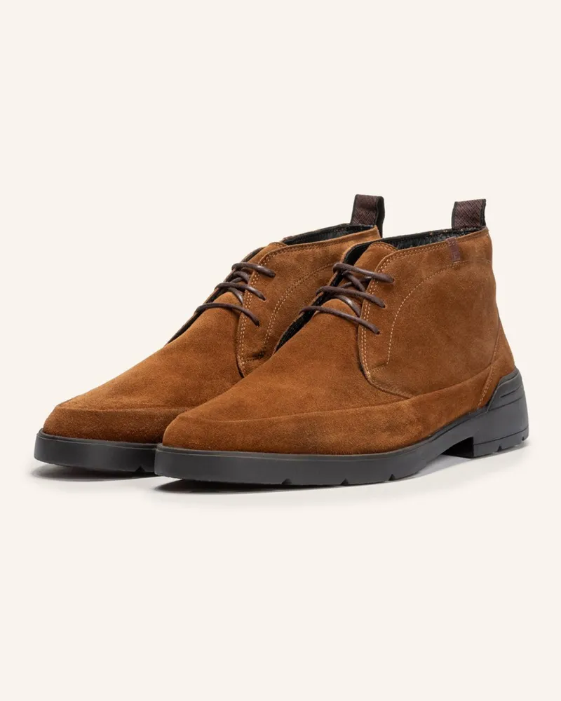 Floris van Bommel Schnürboots DE VENKER 01 Cognac