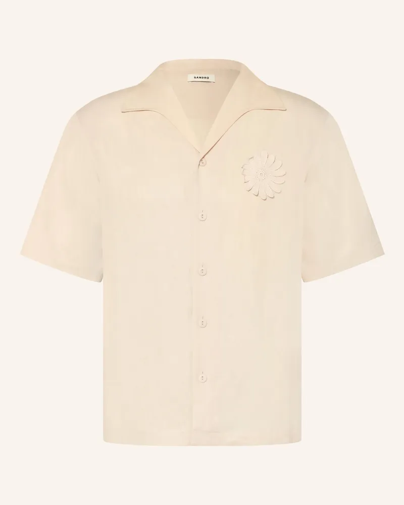 Sandro Resorthemd Regular Fit beige Creme