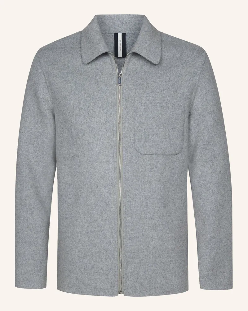 Profuomo Herren Overshirt grau Hellgrau