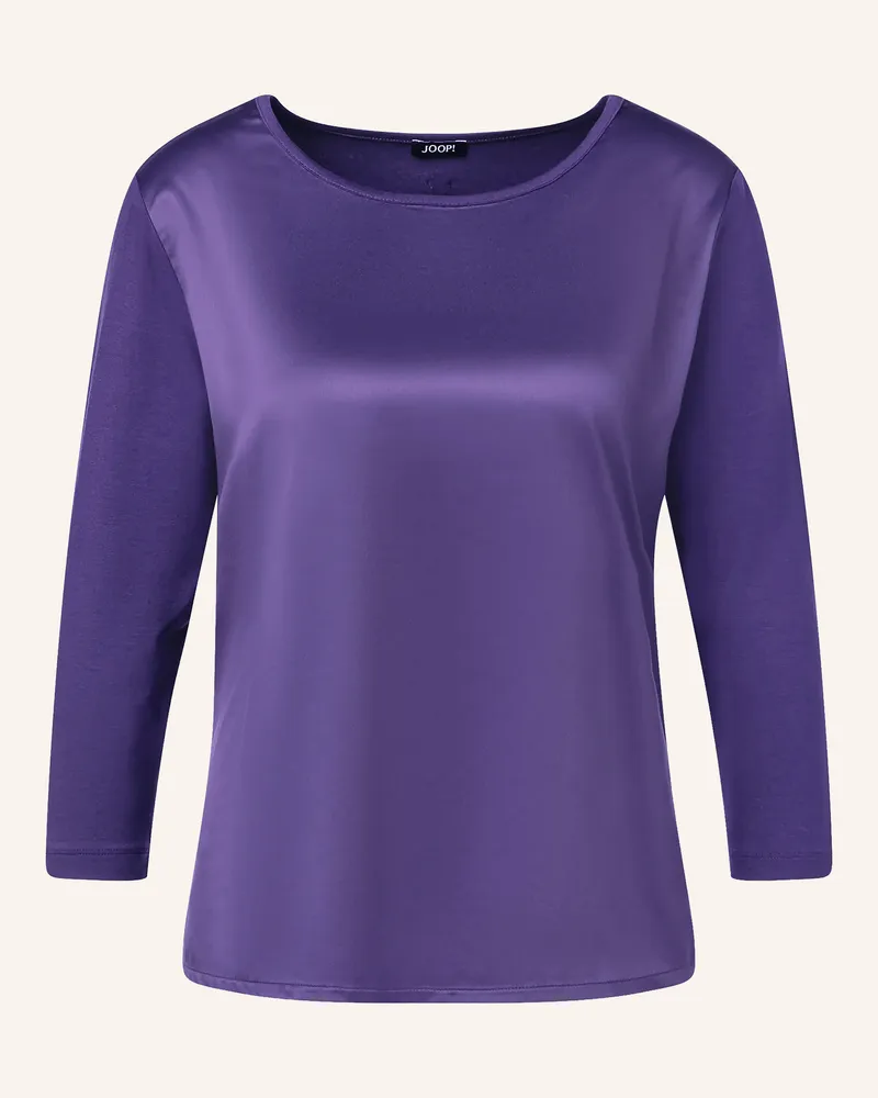 JOOP! Shirt Tamina Im Materialmix Mit 3/4-Arm lila Dunkellila