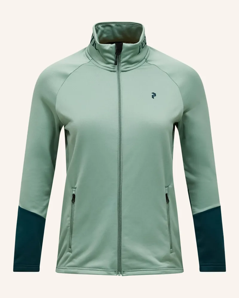 Peak Performance W Rider Essentials Midlayer Zip Jacket Fleecejacke gruen Hellgrün