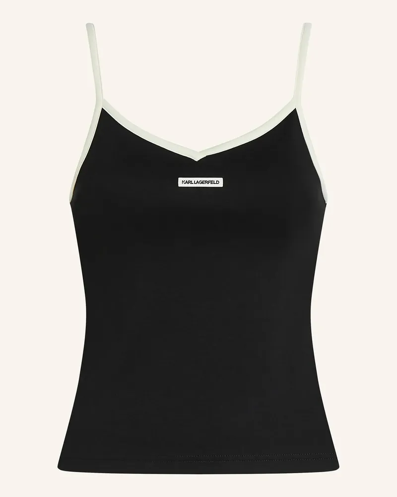 Karl Lagerfeld Top schwarz Schwarz