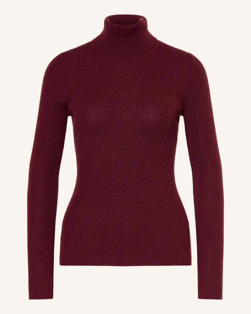 WE NORWEGIANS Rollkragenpullover Geilo Aus Merinowolle rot Dunkelrot
