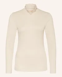 ZAíDA Longsleeve mit Rüschen Beige