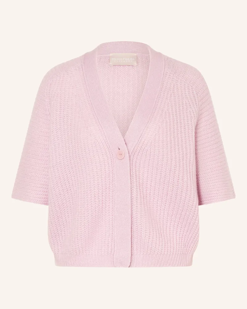 hemisphere Strickjacke mit Cashmere Helllila