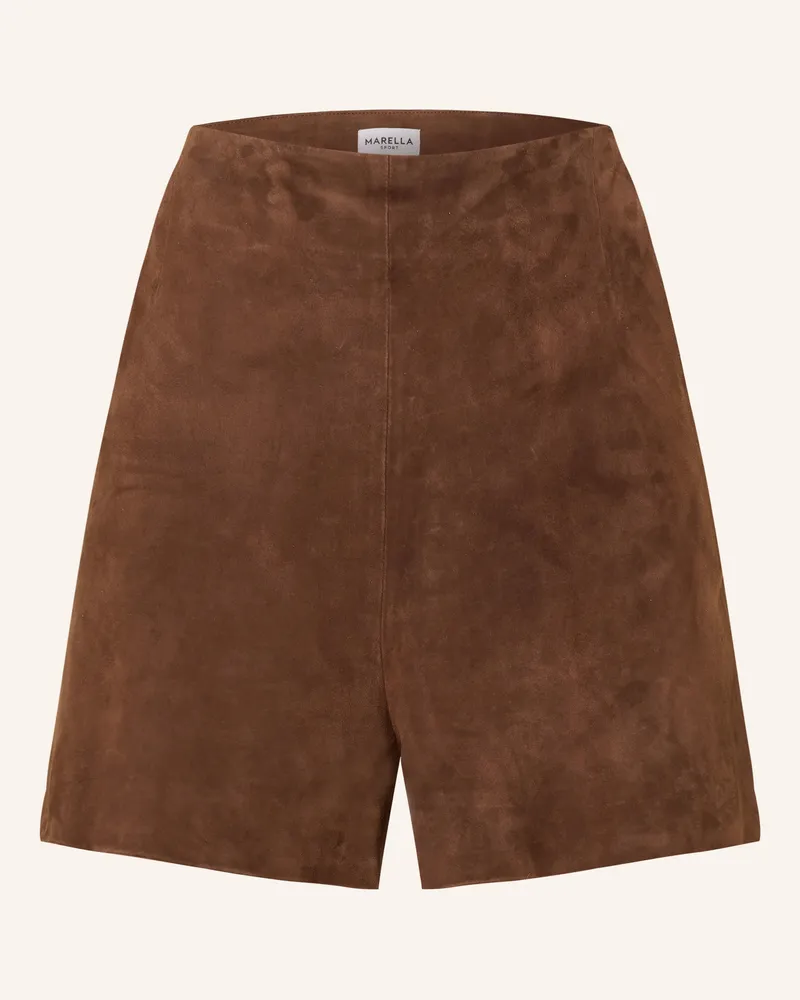 MARELLA Ledershorts Mlsspiga braun Braun