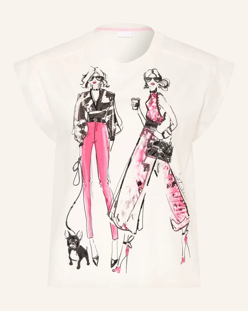 Sportalm T-Shirt NAYEL mit Pailletten Weiss