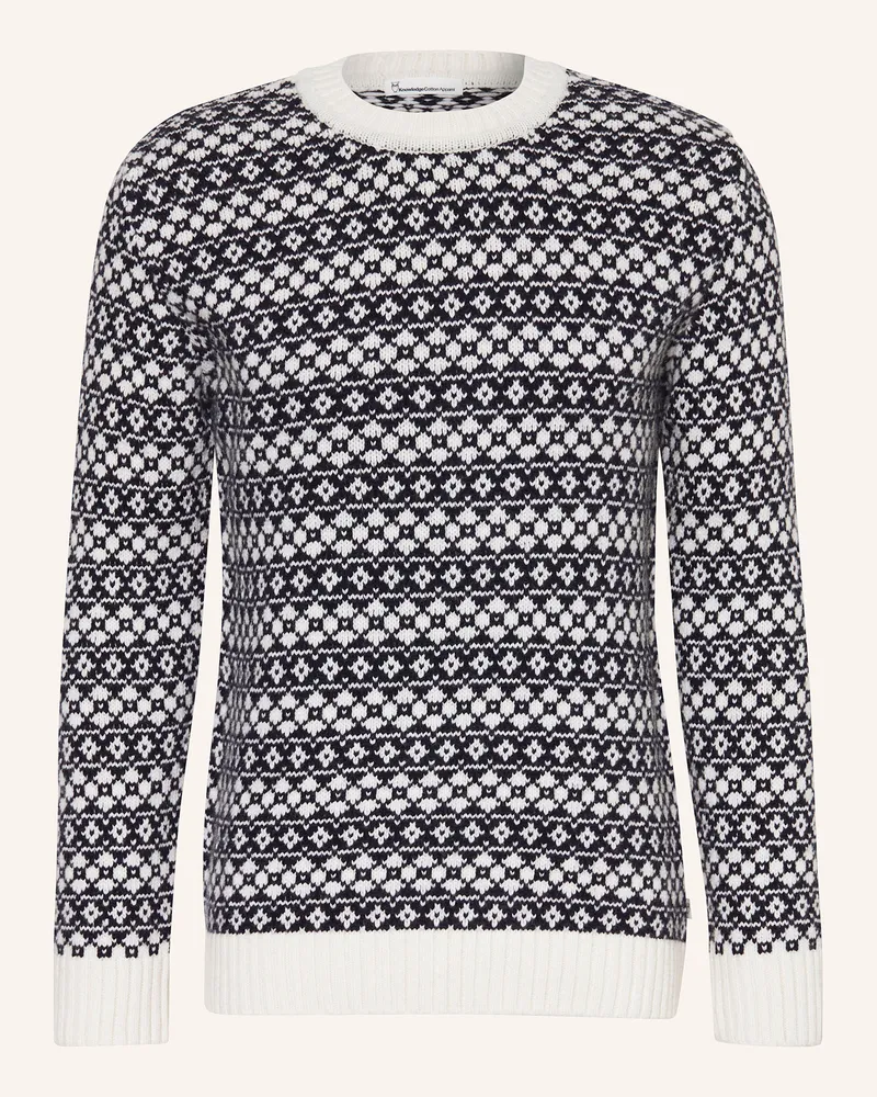 Knowledge Cotton Apparel Pullover Dunkelblau