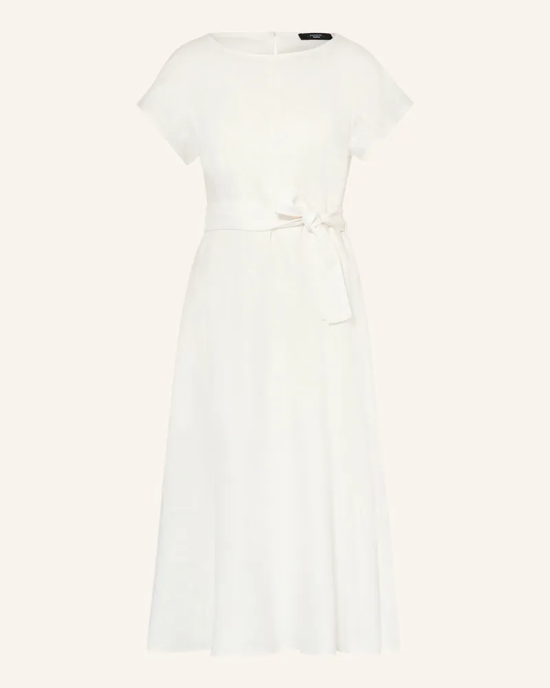 Max Mara Leinenkleid ESORDIO Weiss