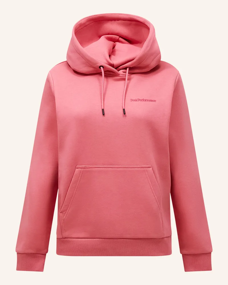 Peak Performance Hoodie rosa Rosé