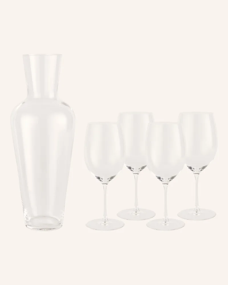 Riedel 4er-Set Weingläser Veritas Cabernet Mit Dekanter transparent Weiss