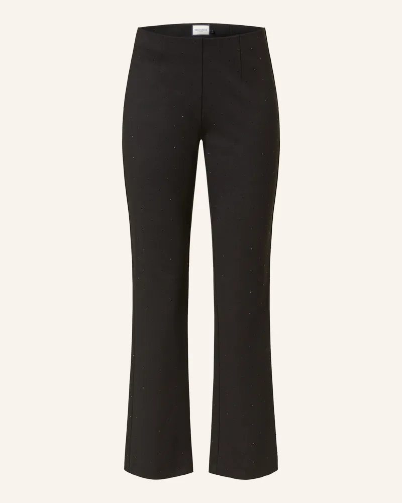 SEDUCTIVE  Jerseyhose Cindy Mit Schmucksteinen schwarz Schwarz
