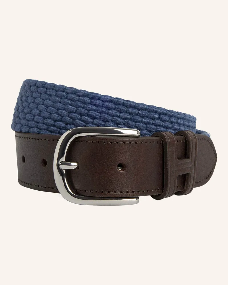Hackett Gürtel Parachute Belt blau Hellblau