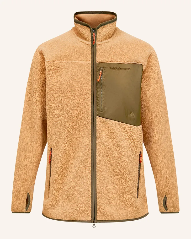 Peak Performance Fleecejacke PILE Cognac