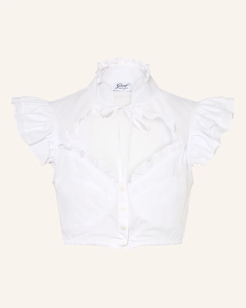 Wallmann Dirndlbluse weiss Weiss