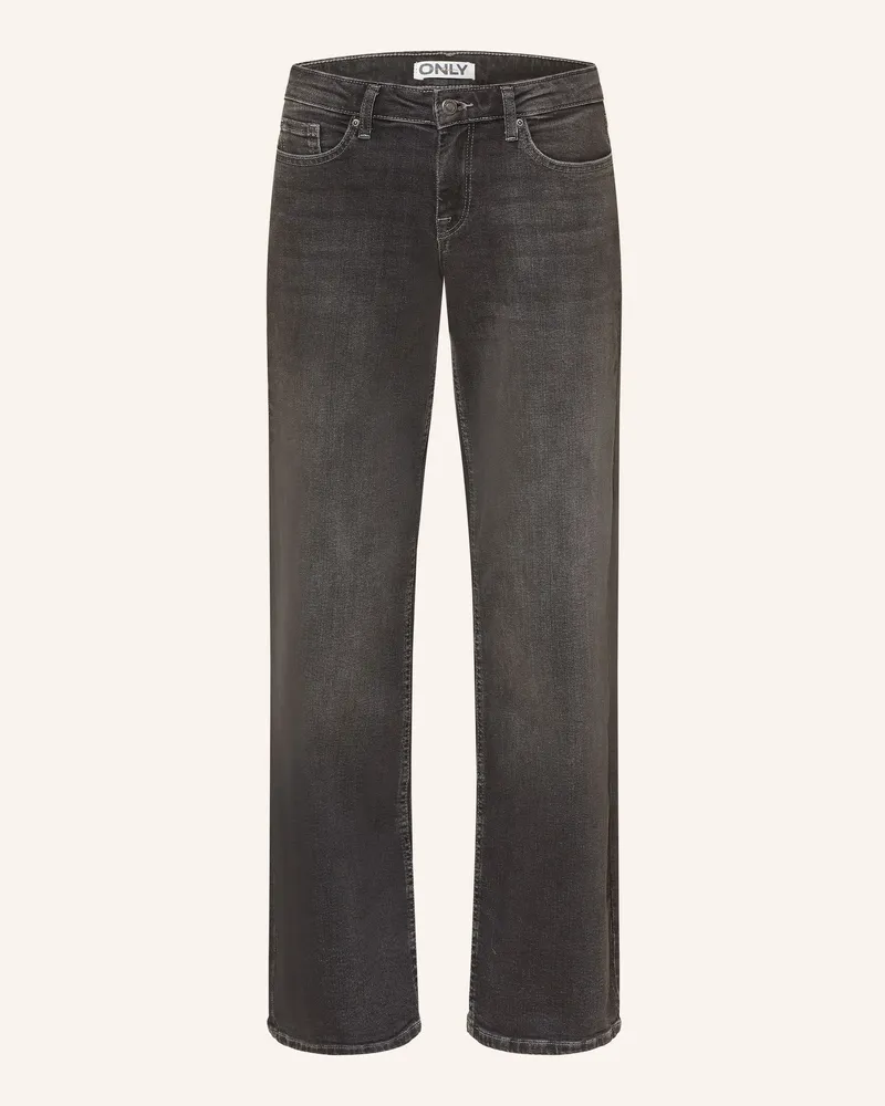 only Wide Leg Jeans schwarz Washed