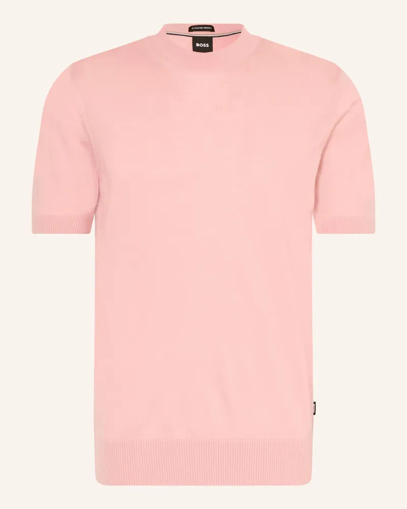 HUGO BOSS Strickshirt Umauro rosa Rosé