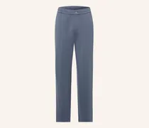 Hose Im Jogging-Stil Tapered Fit Aus Jersey blau