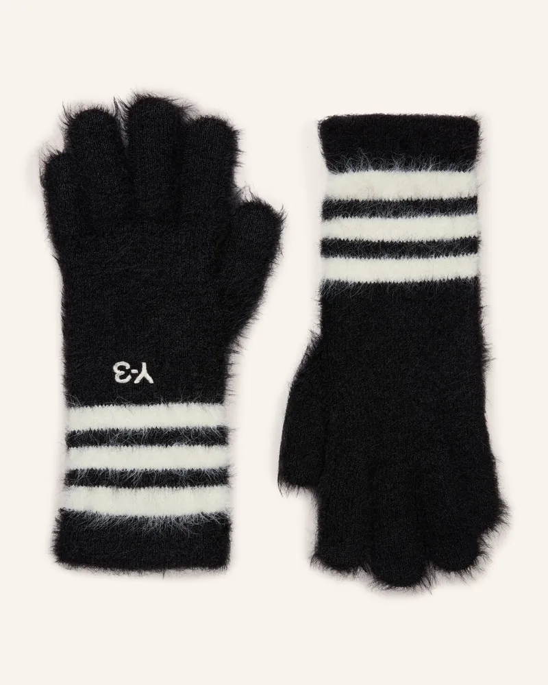 Y-3 Handschuhe Y-3 3-Streifen schwarz Schwarz