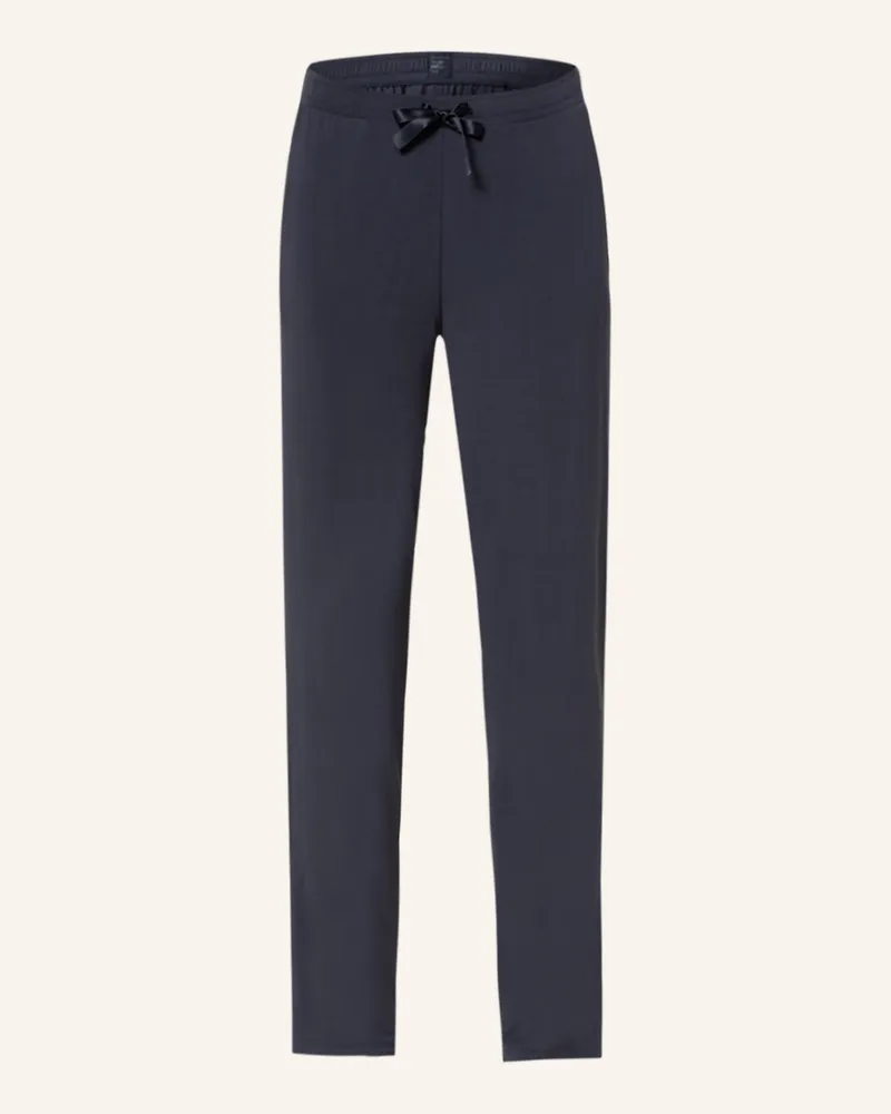 Schiesser Schlafhose Mix+Relax blau Dunkelblau