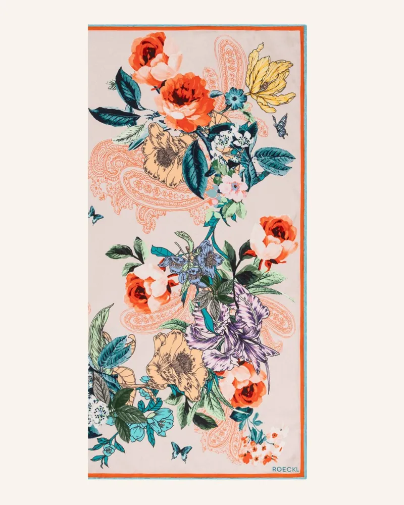 Roeckl Tücher Paisley & Flowers orange Orange
