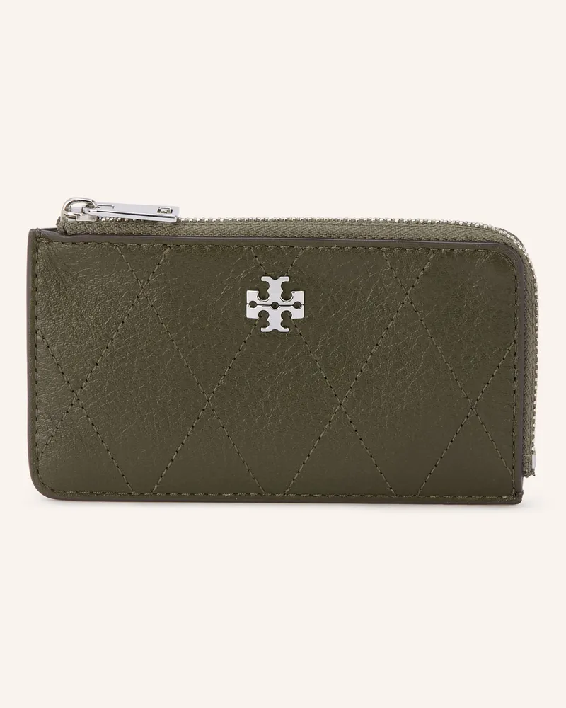 Tory Burch Kartenetui Charlie gruen Oliv