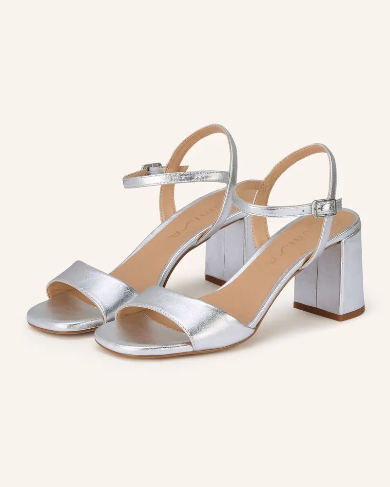 Unisa Lacksandaletten Moraty silber Silber