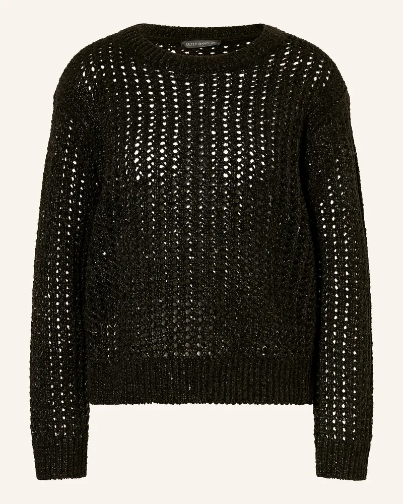 Betty Barclay Pullover Mit Pailletten schwarz Schwarz