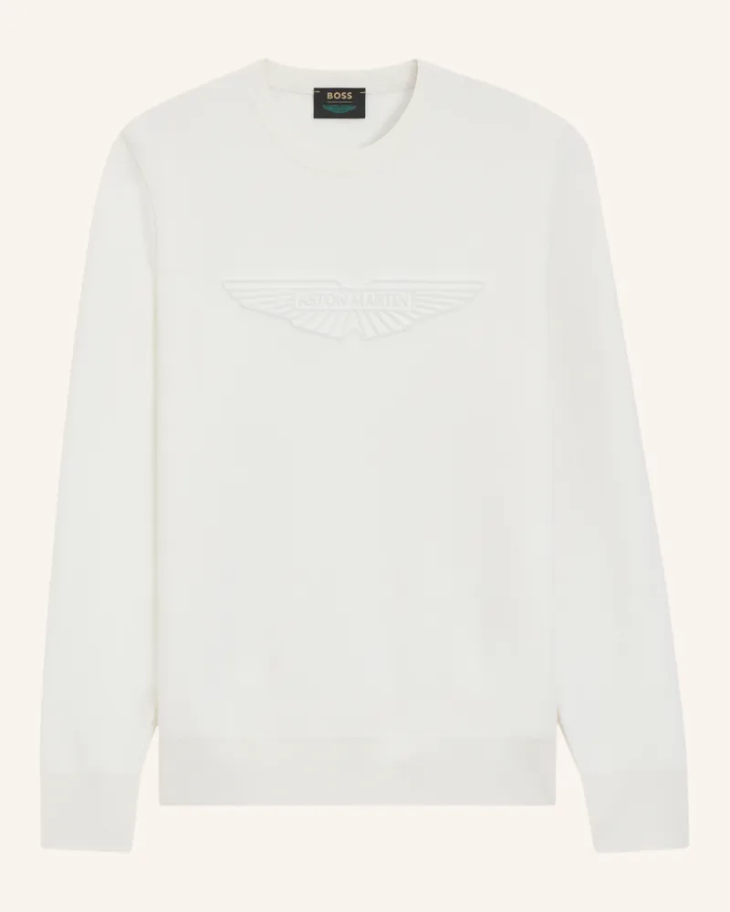 HUGO BOSS Pullover ELECTRICO_2_AM Regular Fit Weiss
