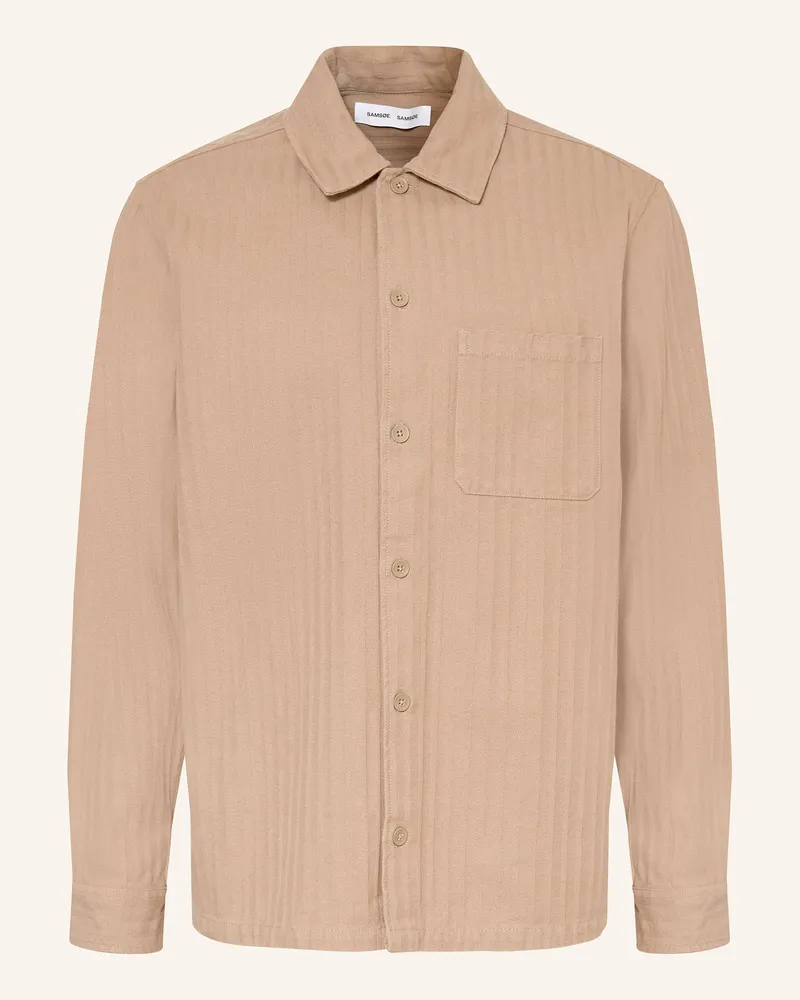 Samsøe & Samsøe Overshirt Sadamon braun Hellbraun