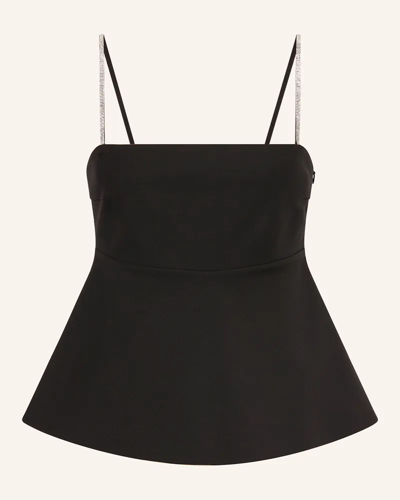 HUGO BOSS Top CAMALA mit Schmucksteinen Schwarz