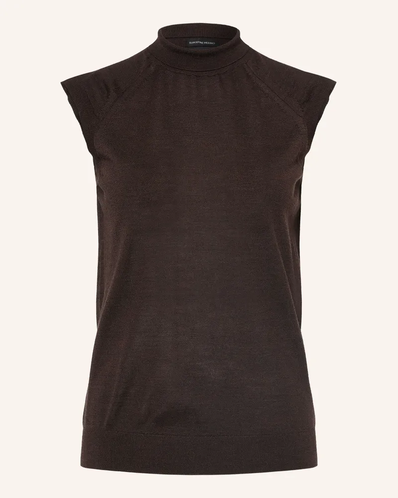 HUGO BOSS Stricktop Fipini braun Dunkelbraun