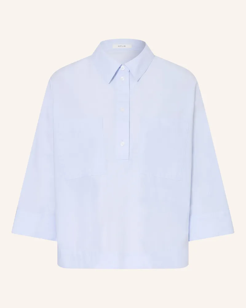 OPUS Hemdbluse FADESSA mit 3/4-Arm Hellblau