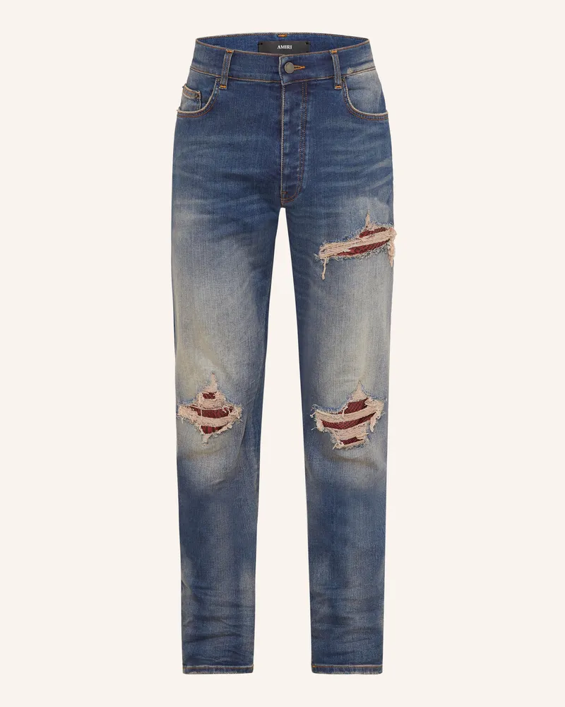 Amiri Destroyed Jeans mx1 Skinny Fit blau 004p