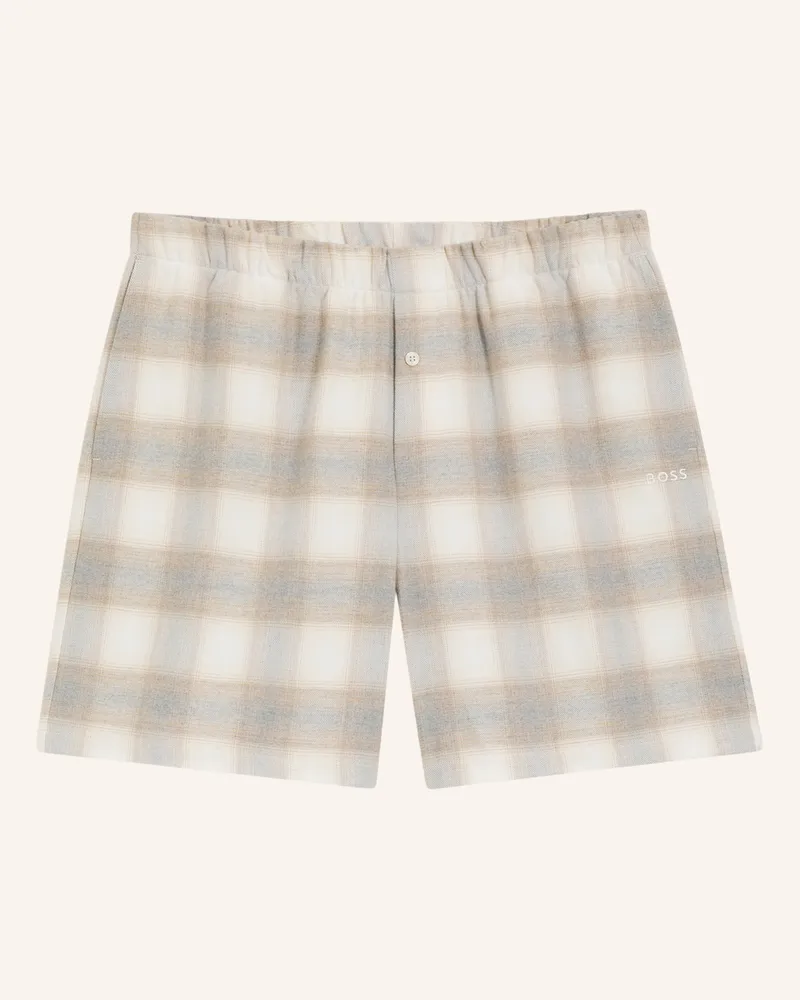 HUGO BOSS Pyjamas Unterteil WINTER WHITE SHORTS Weiss