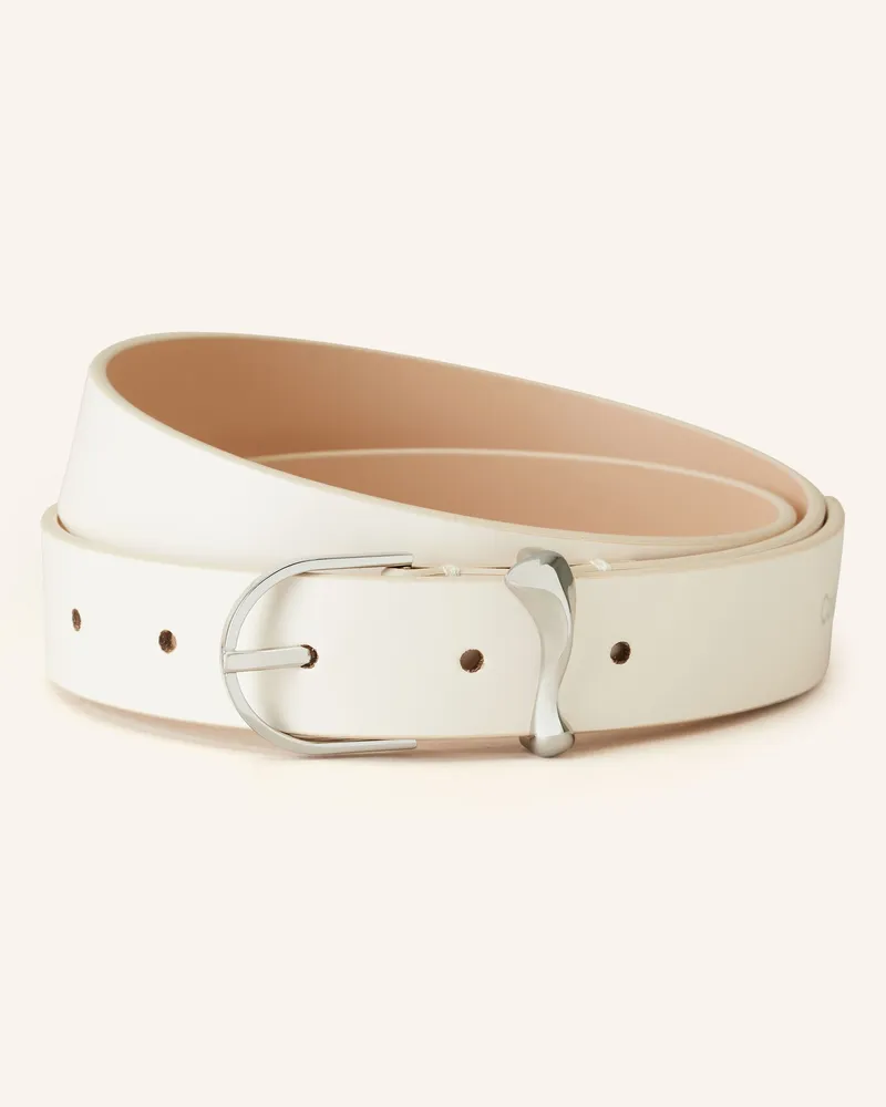 Calvin Klein Ledergürtel Creme