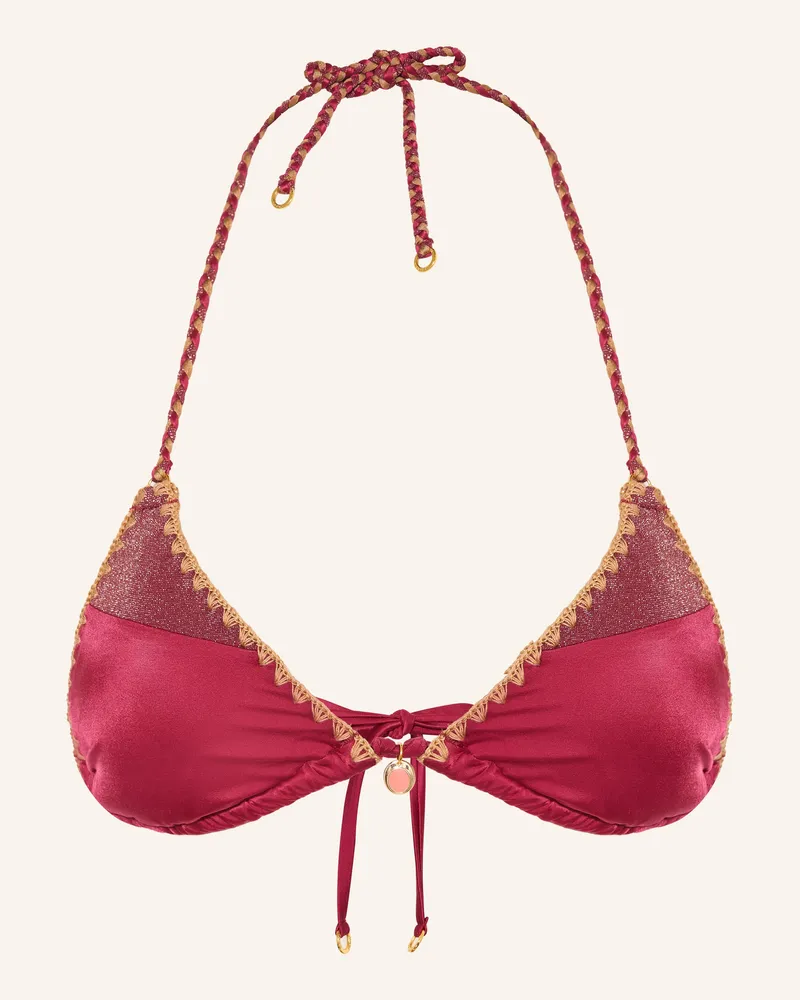 Banana Moon Triangel-Bikini-Top Nazca Bosco rot Fuchsia