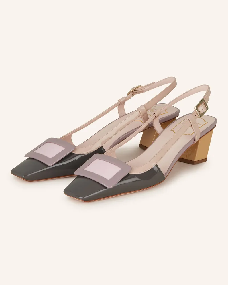 Roger Vivier Slingpumps Belle Vivier schwarz Grau