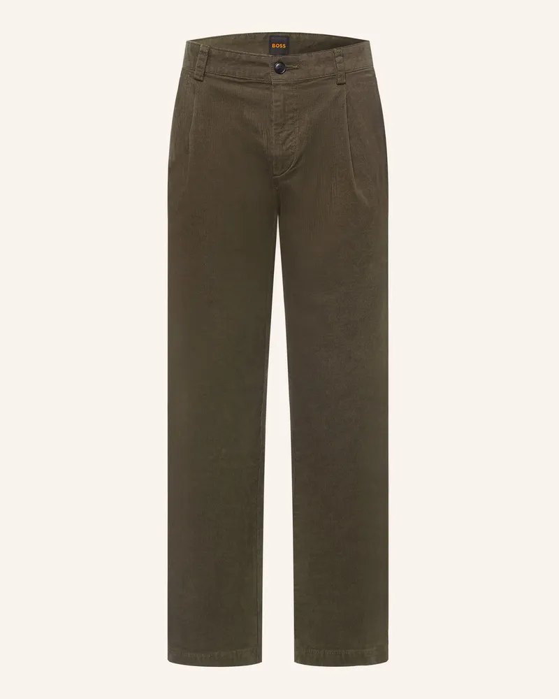 HUGO BOSS Cordchino Tapered Fit gruen Grün