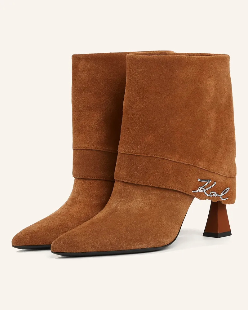 Karl Lagerfeld Stiefel Braun