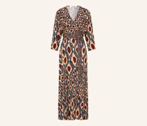 Kleid Ivara In Wickeloptik Mit 3/4-Arm beige