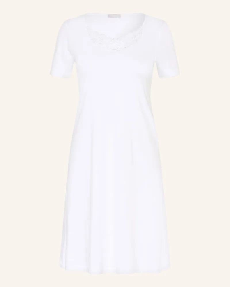 Hanro Nachthemd Belen weiss Weiss